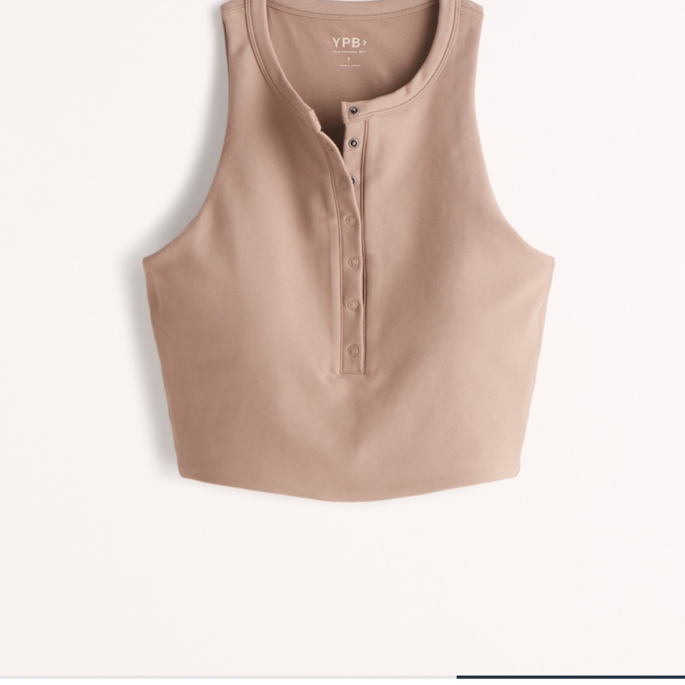 Abercrombie YPB sculptLUX Plunge Henley Slim Tank